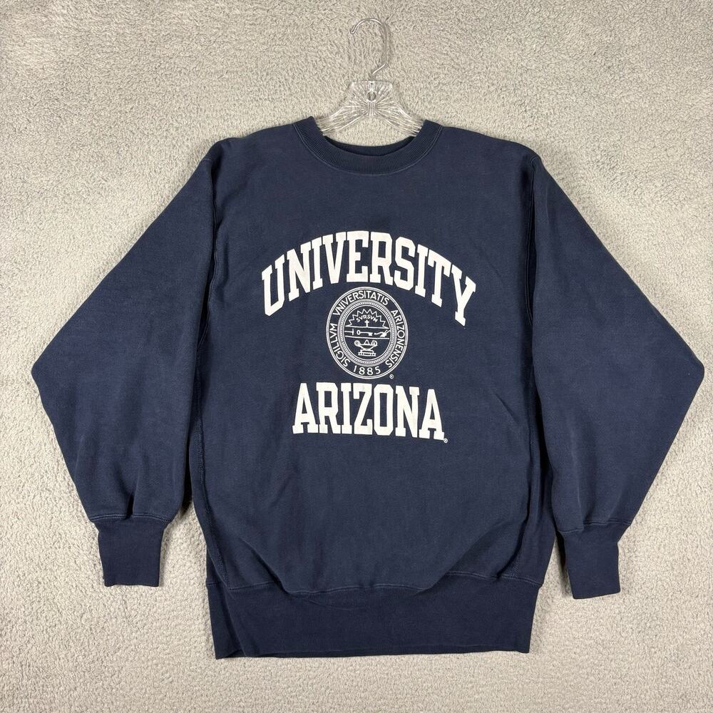 Champion Reverse Weave University of Arizona XL Blue 80s 90s USA Made Vintage